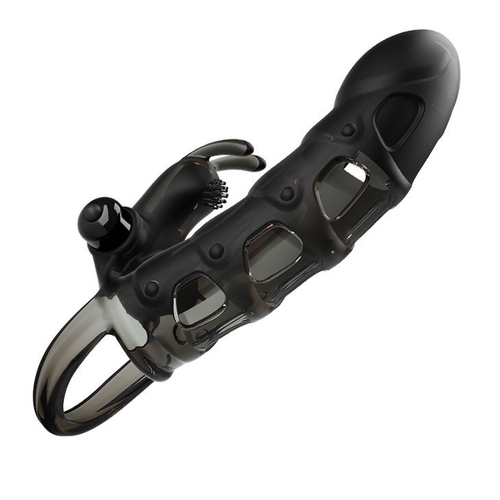 Насадка на пенис Baile Pretty Love с вибростимулятором, 19,2 см