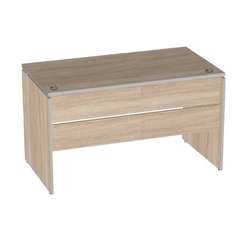 Стол письменный прямой V-1.1С (два отверстия под кабель-каналы с заглушками) 1400×700×750