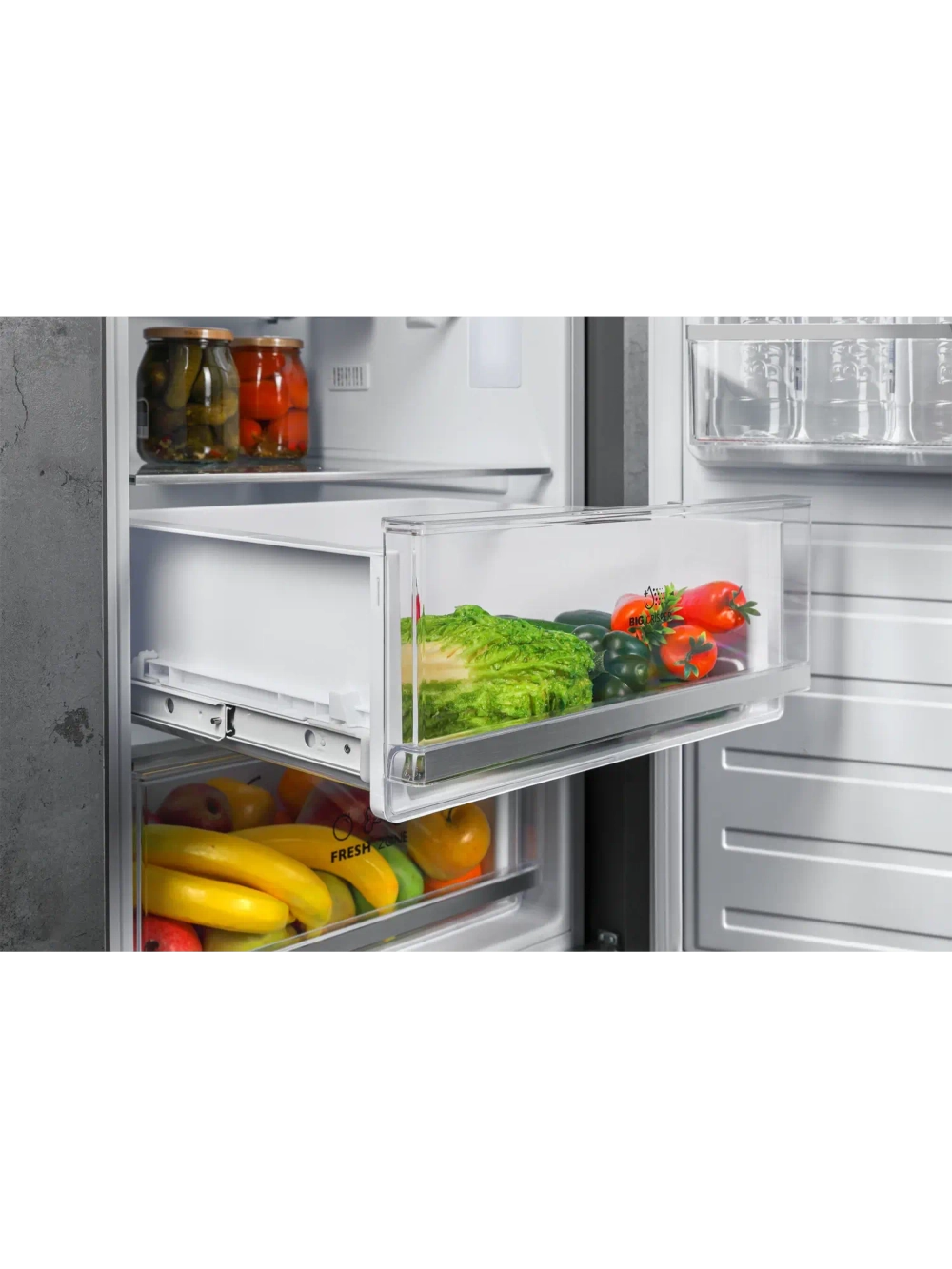 Встраиваемый холодильник Hiberg RFB 30 W + Морозильник FRB 30 NFW