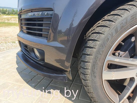 Сплиттер к переднему бамперу для Audi Q7 для S-Line версии