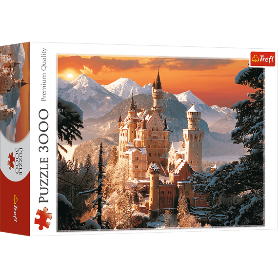 Puzzle &quot;3000&quot; - Wintry Neuschwanstein Castle, Germany / Kirch