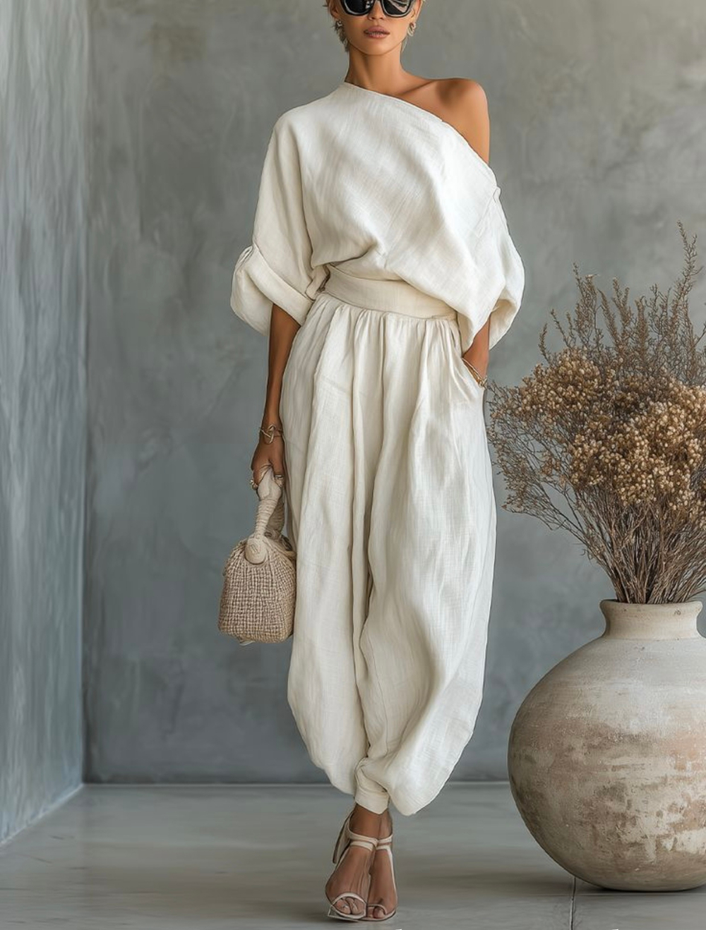 Костюмы изо льна.