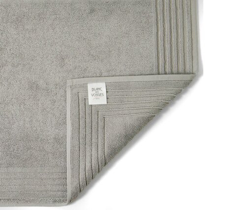 Коврик для ванной 50x90 Blanc des Vosges Uni Silver silver серый