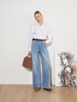 PERFECT JEANS С ЗАЩИПАМИ BLUE