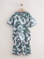 Пижама для мальчика Next AM2-791, 3 шт., Синий, Оранжевый, Серый