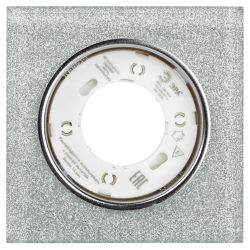 Светильник встраиваемый cо светодиодной подсветкой ЭРА DK LD50 CH/SHSL под лампу GX53 хром/серебро