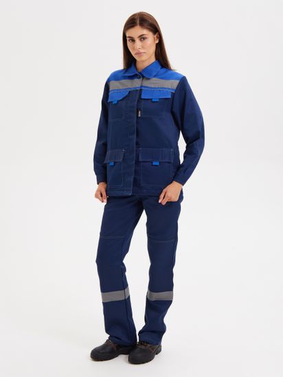 Костюм женский "Нова" брюки (синий/василек)