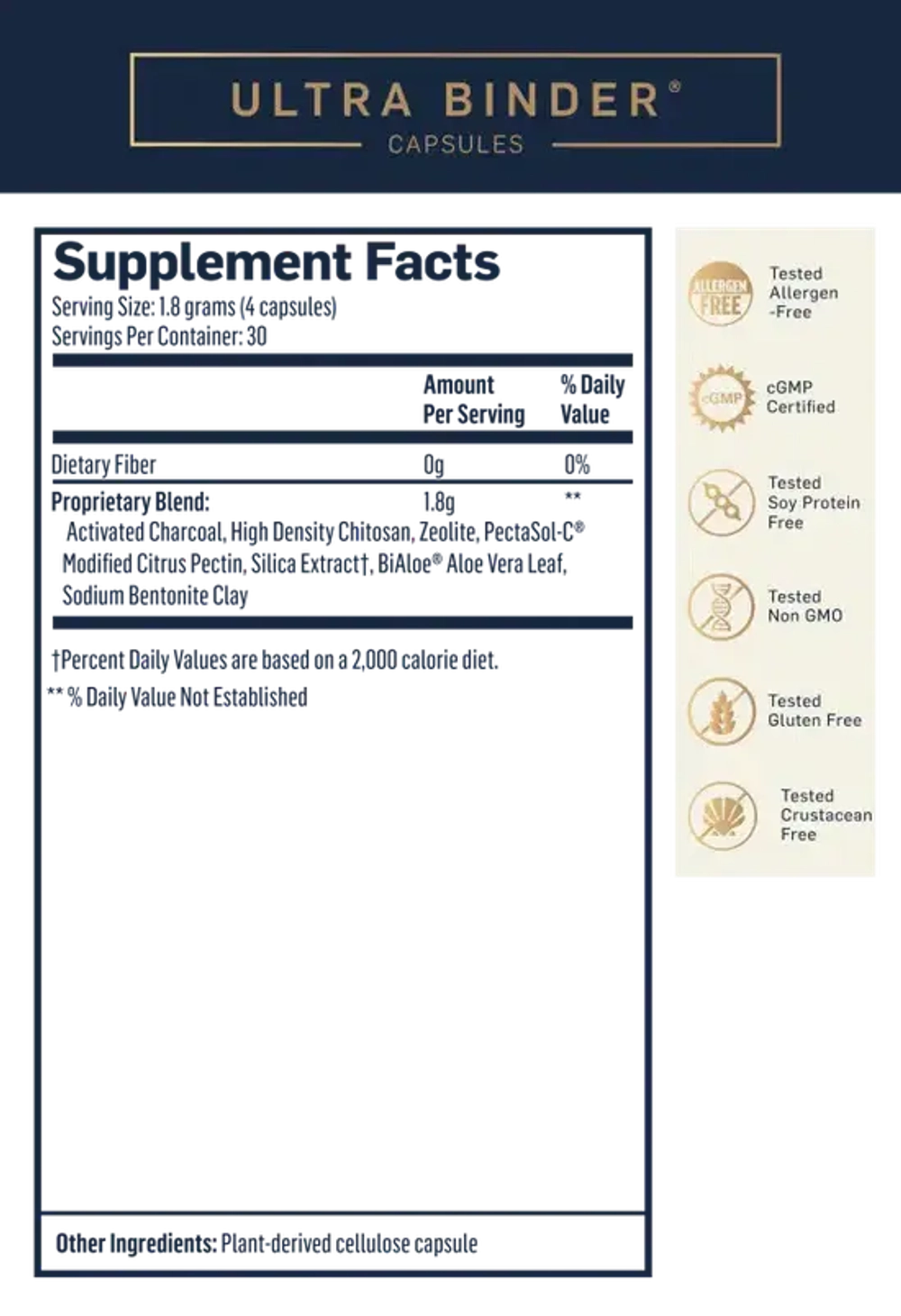Ultra Binder Capsules 120 капсул Quicksilver Scientific