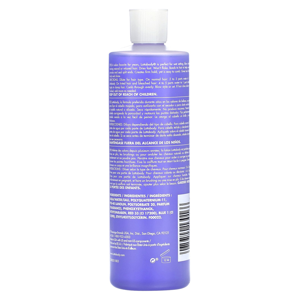Lottabody, Лосьон для закрепления, профессиональная концентрированная формула, 450 мл (15,2 жидк. унц.)
