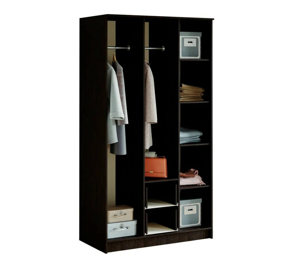 Шкаф 3-х дверный Фиеста, венге/лоредо