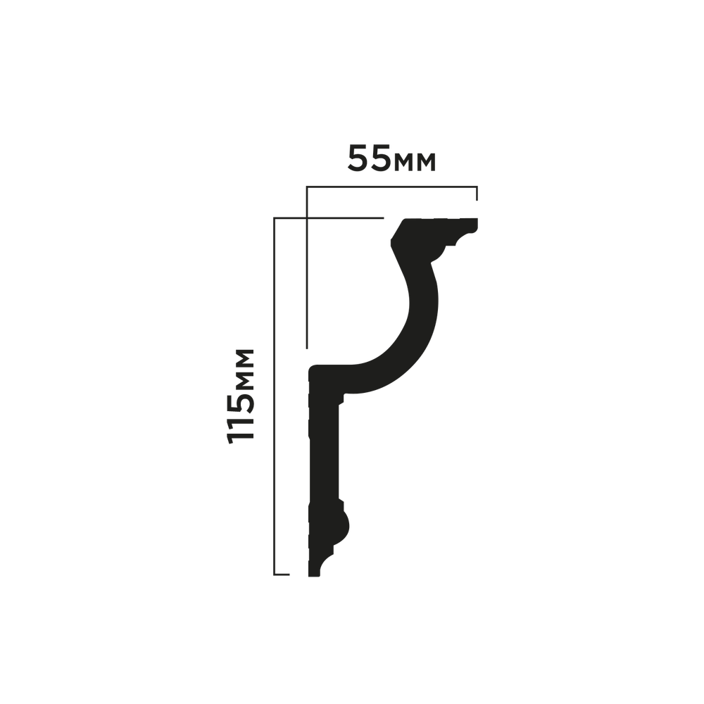 Карниз потолочный A127