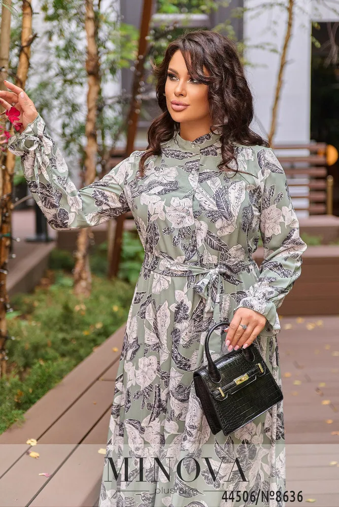 Платье 8636-зеленый Minova