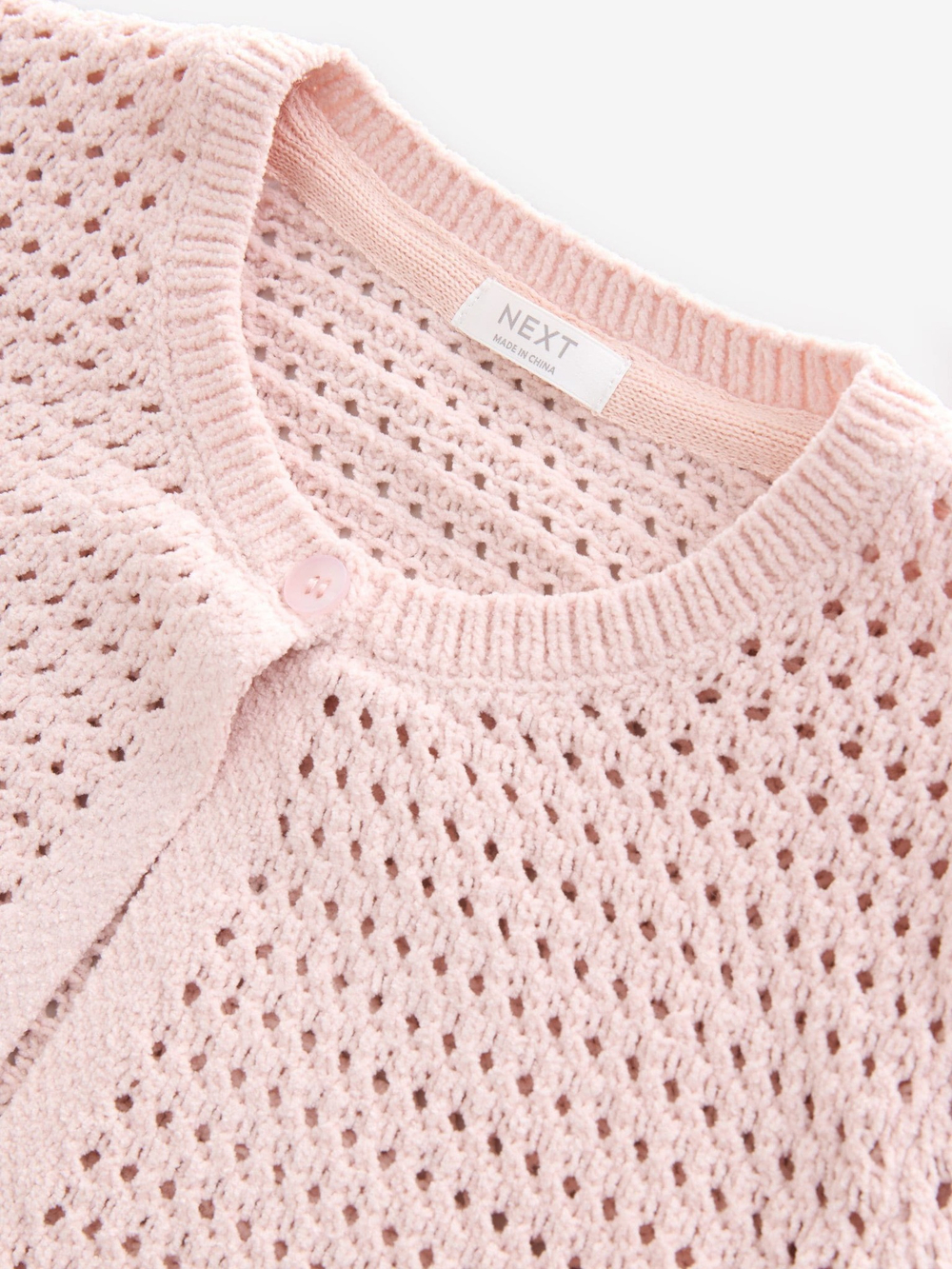 Кардиган вязаный для девочки Next E25-052, Розовый
