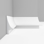 Плинтус напольный дюрополимер под покраску A207 95×42×2000 мм DecoMaster