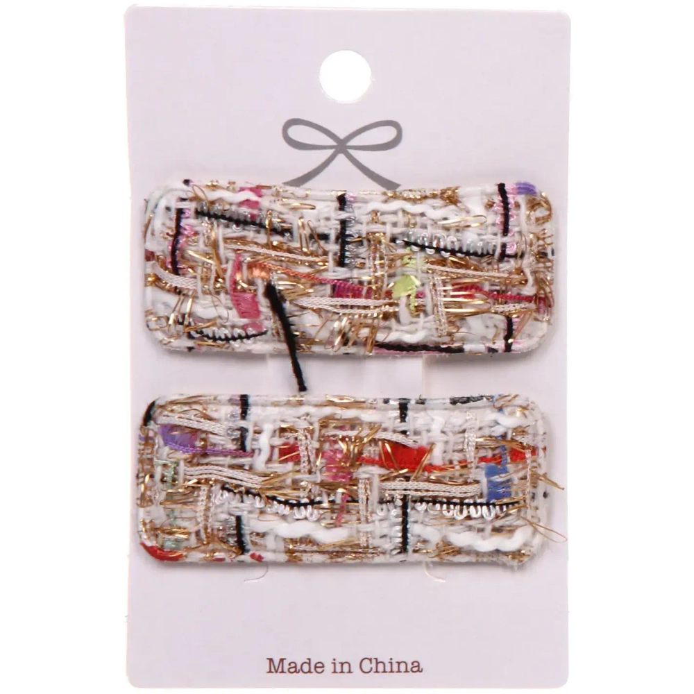 Зажимы для волос 2шт «New collection - Marina», микс 6 цветов, 6*2см