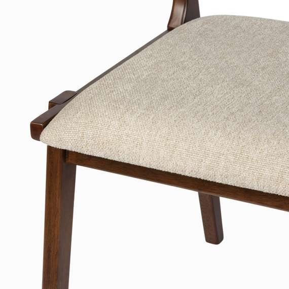 Стул Rufus, малазийский дуб с бежевой обивкой