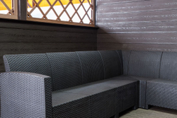 Садовый диван угловой П-образный Калифорния «California» на 10 мест без подушек