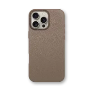 Чехол для iPhone 16 - Зернистая кожа - бежевый