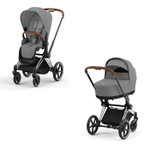 Коляска Cybex Priam IV 2 в 1 цвет Mirage Grey на шасси Chrome Brown