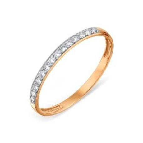 Кольцо из золота с фианитами