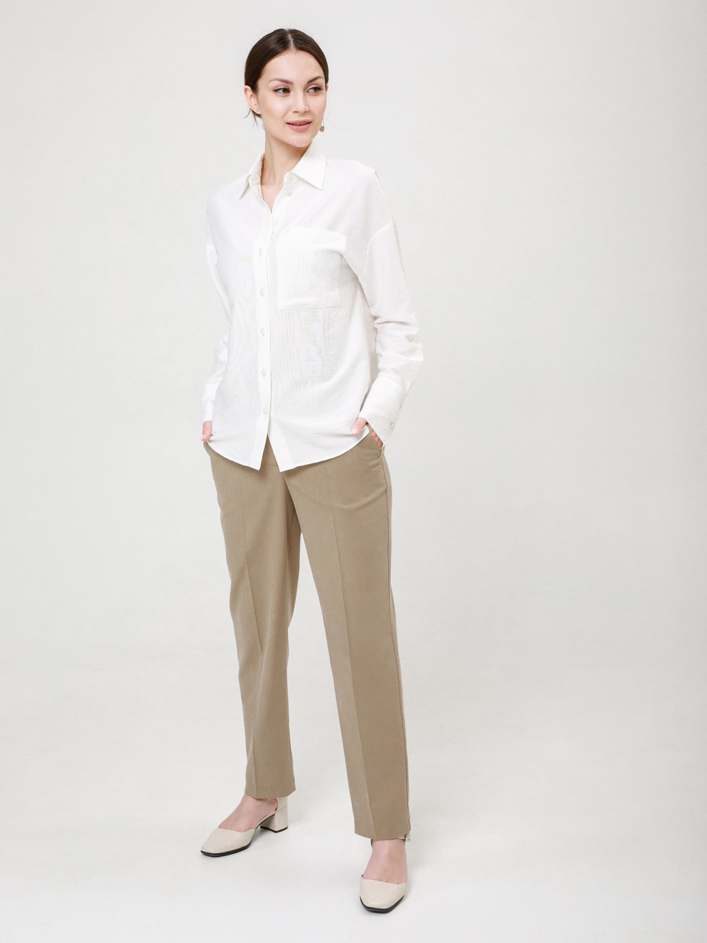 Рубашка женская | Бл-1012 б вискоза крэп