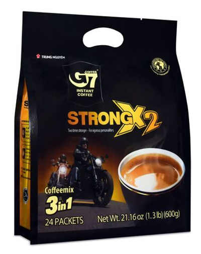 Вьетнамский растворимый кофе G7 крепкий STRONG X2 (24*25г) Trung Nguyen