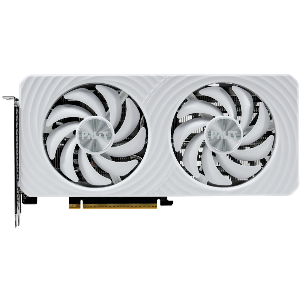 Palit GeForce RTX 5060 Ti WHITE OC 16GB GDDR7, 128 bit, 1x HDMI 2.1b, 3x DP 2.1b, 2 Fan, 1x 8-pin pwr connector, 600W, 262.1 x 126.3 x 40.1 mm, NE7506TU19T1-GB2061M