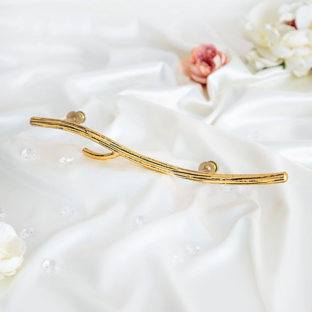 Ручка скоба мебельная Арт Бранч правая Амбер