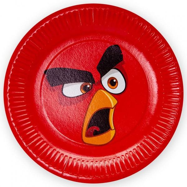 Тарелки бумажные Angry Birds красный 23 см 6 шт
