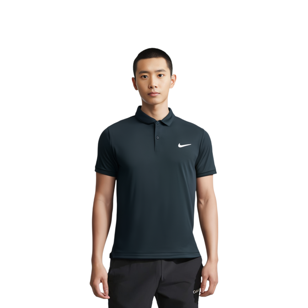 Nike Court Dri-fit Victory casual sports tennis lapel short-sleeved Polo shirt men's black for boys