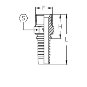 Фитинг DN 16 NPTF 3/4