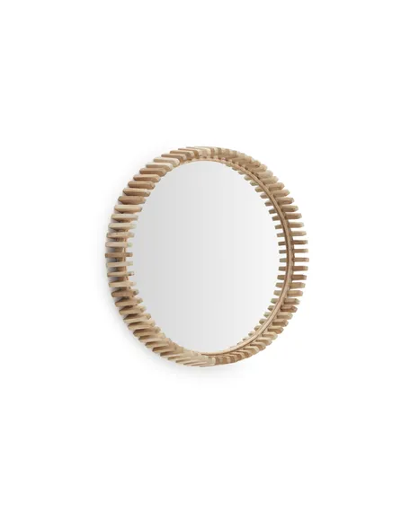 Polke Зеркало в раме из тикового дерева Ø 100