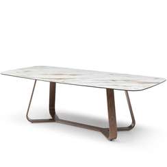 Стол Dynasty 240х110 см, керамика, орех