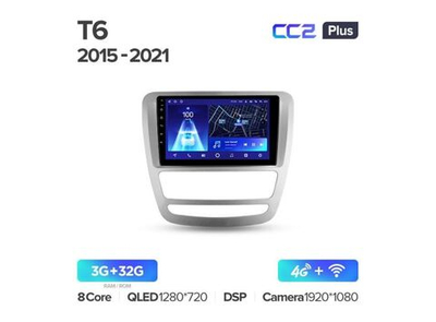 Магнитола Teyes CC2 Plus 3-32 JAC T6 1 2015 — 2021 9.0"