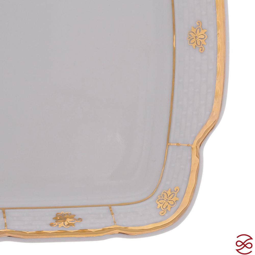 Поднос 36 см Менуэт Золотой орнамент