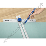 ЗУБР Т-угольник алюминиевый с подвижной направляющей, Профессионал (34389)