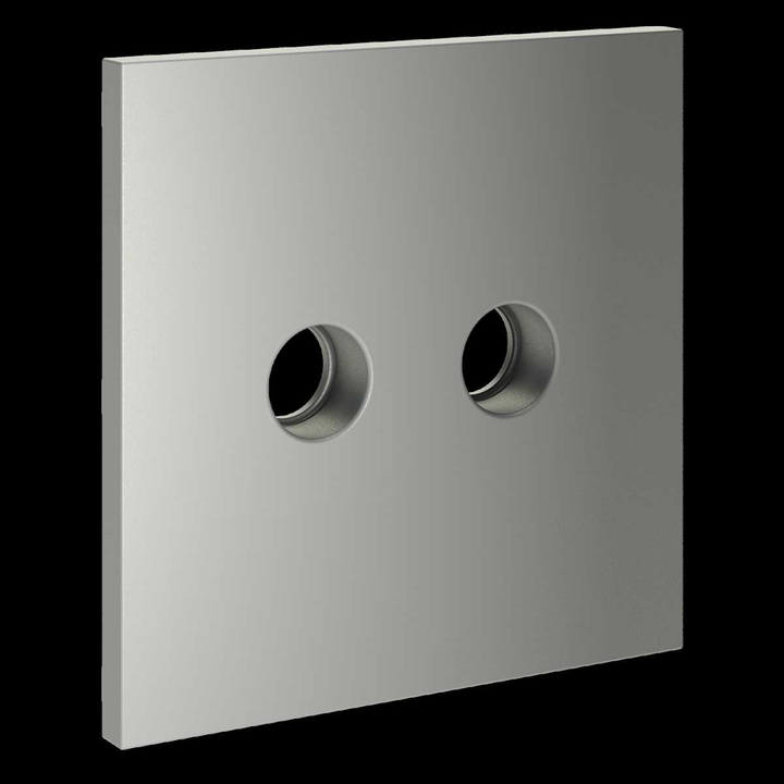 Накладка для розетки телевизионной оконечной TV+SAT S70 (сталь) Voltum VLS001605