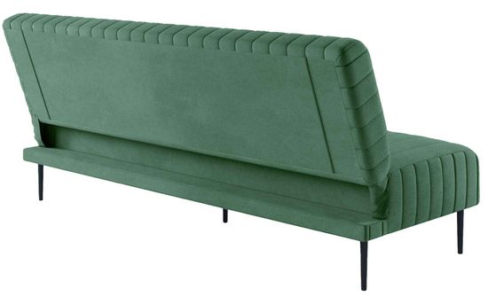 Диван-кровать БАККАРА, велюр, трехместный без подлокотников, прямой, клик-кляк