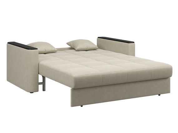 Диван Неаполь 1,8 - Velutto 17 бежевый/накладка венге