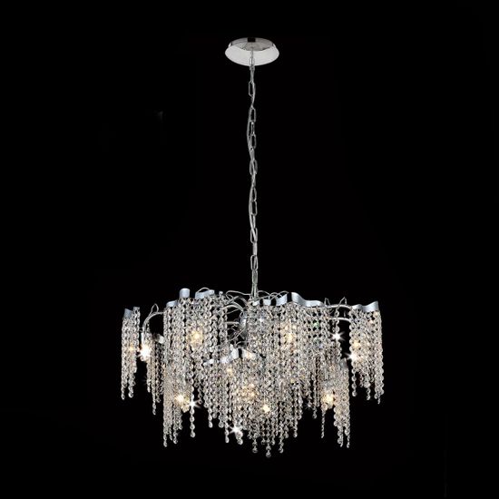 CL325121 Рита Хром+Прозр. Св-к Люстра