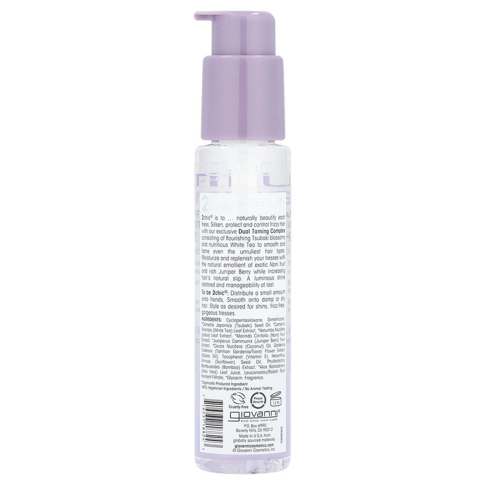 Giovanni, 2Chic®, Ulra Shine Anti-Frizz Smoothing Hair Serum, Tsubaki +White Tea, 2.75 fl oz (81 ml)