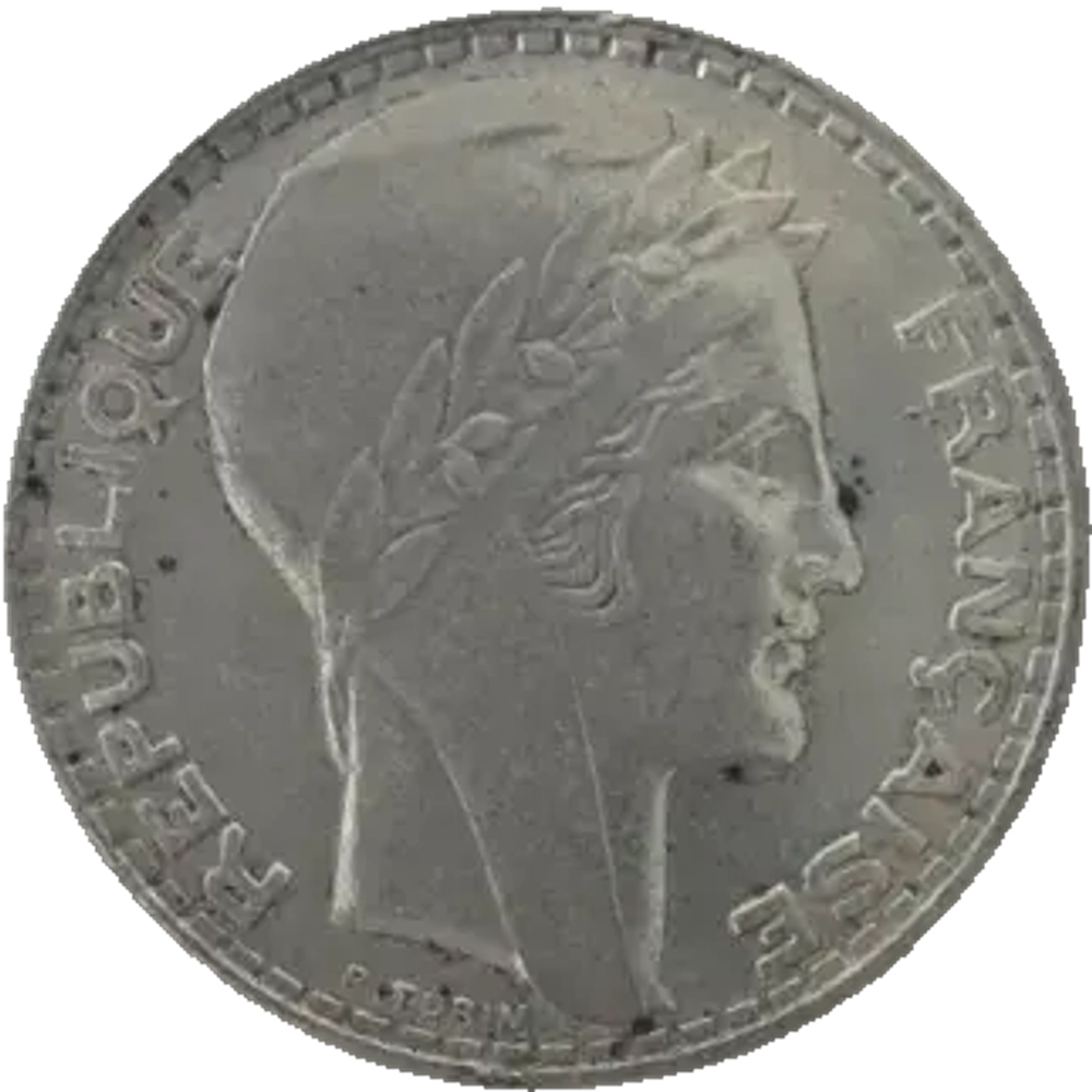 France, 20 Francs 1933 – "Turin" Series, AU