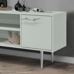 Тумба под ТВ Арт Колор matte 155см Стайл Сильвер Серый дым матовый