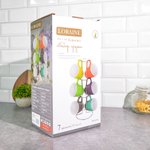 Набор кружек 6 предметов 350мл на подставке, LR 23136