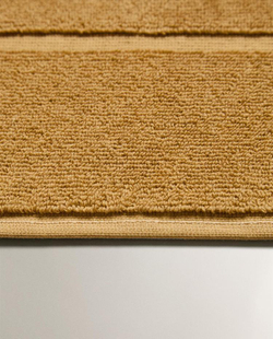 ZARA HOME ХЛОПКОВЫЙ НЕСКОЛЬЗЯЩИЙ КОВРИК ДЛЯ ВАННОЙ, ГОРЧИЧНО-ЖЕЛТЫЙ