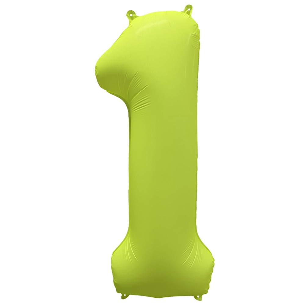 Шар фольгированный Цифра 1 101 см (Желтый)
