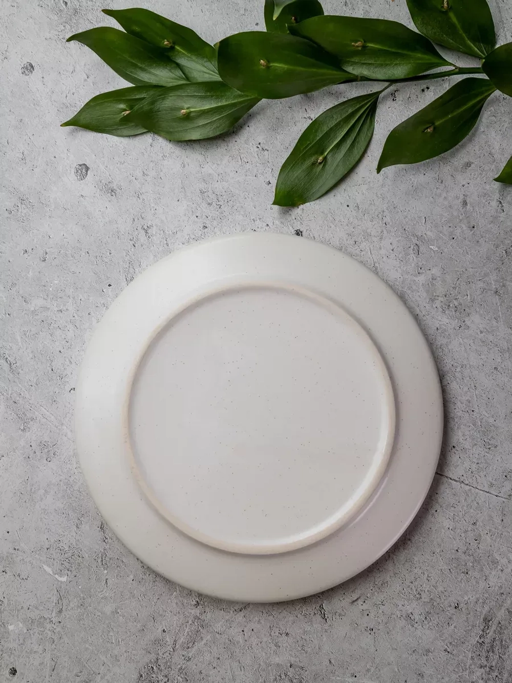 Тарелка сервировочная с бортиком, 20 см, Белый песок