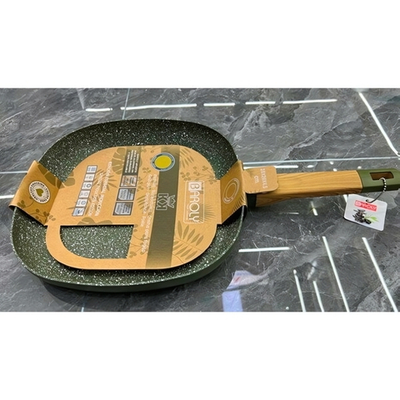 Сковорода квадратная «BAROLY» OLIVA 28*28см индукционная, бакелитовая ручка