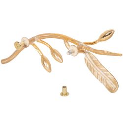 Ручка мебельная скоба Oliva Branch (Олива Бранч) левая Айвори