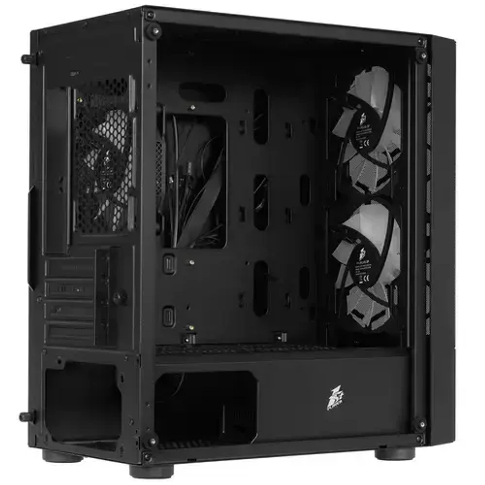 Компьютерный корпус 1STPLAYER FIREBASE X4-M TG LED Black